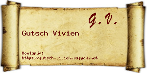 Gutsch Vivien névjegykártya